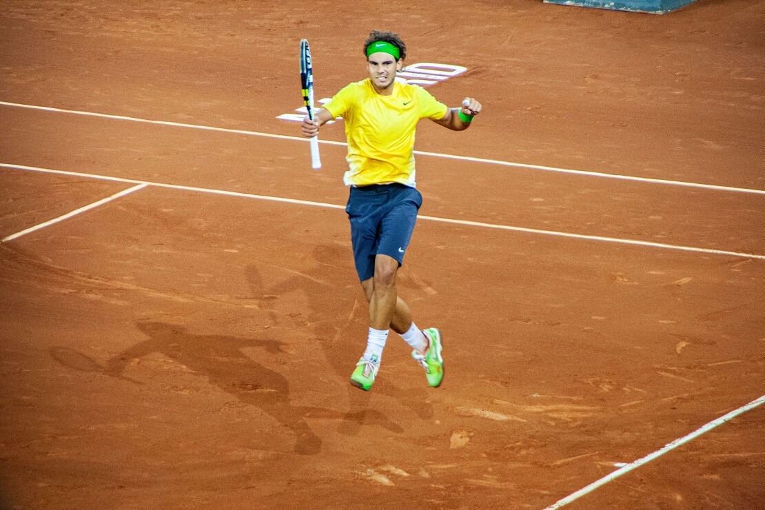 Rafael Nadal jubelt.